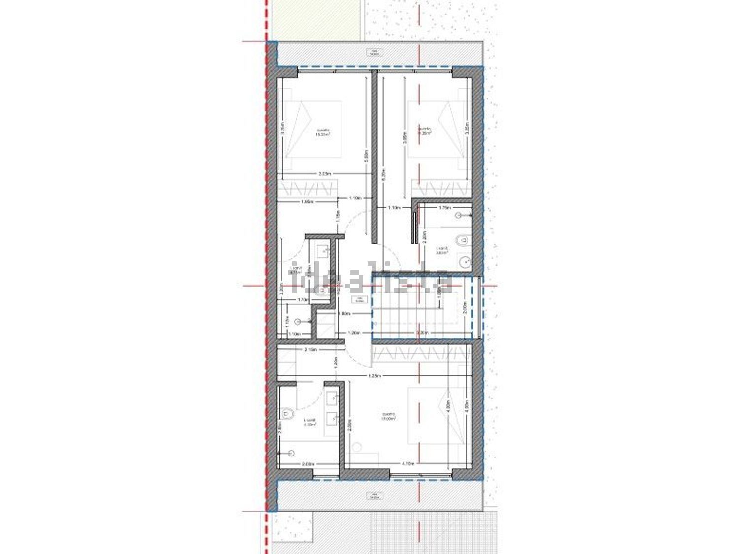 小楼房或独栋别墅出售在Rua de Santo António, 20 - 平面图
