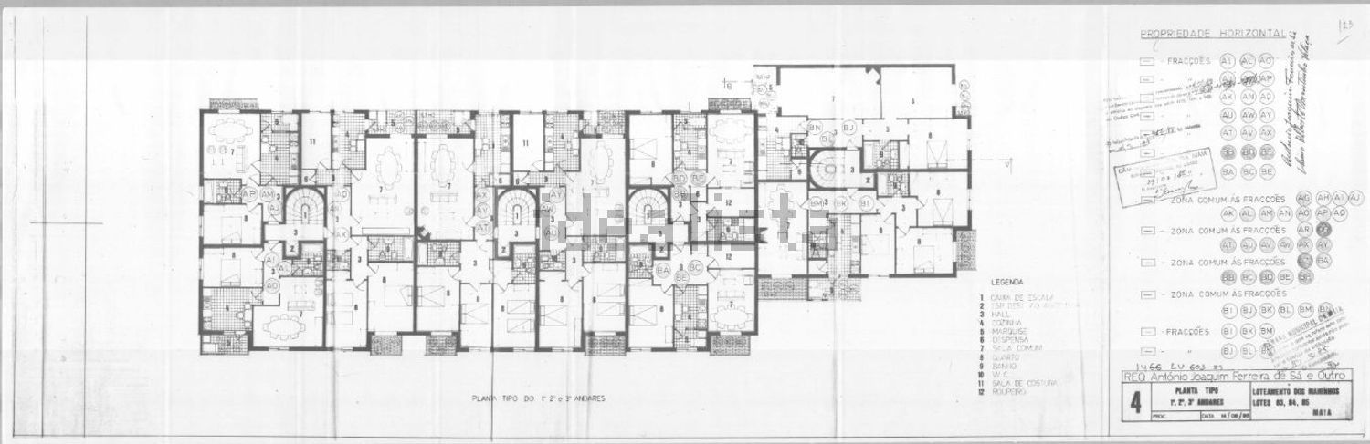 公寓 t3出售在Rua Gil Vicente - 平面图