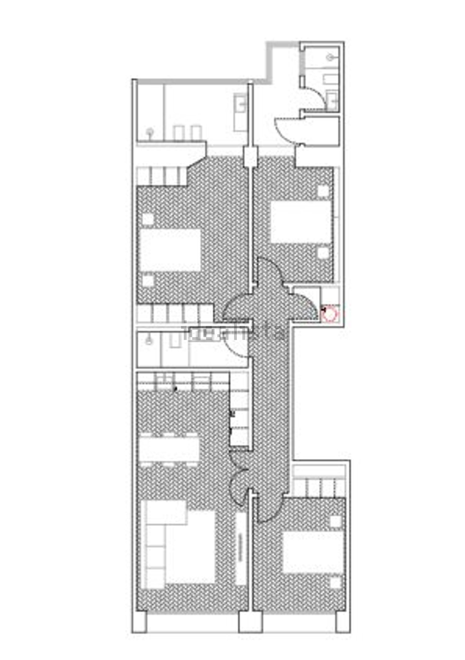 公寓 t3出售在Avenida Elias Garcia - 平面图