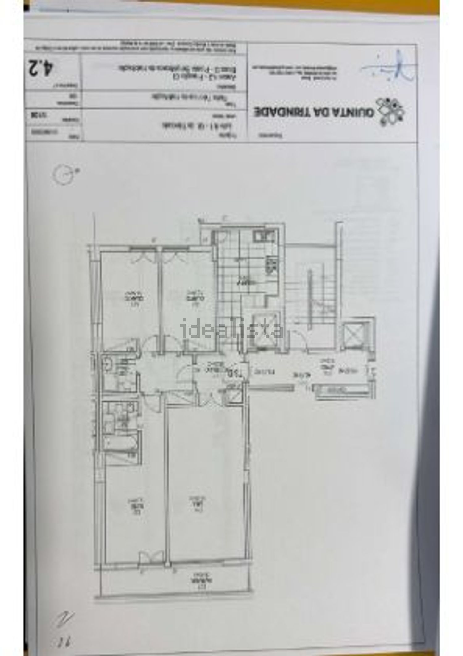 公寓 t3出售在Rua Adelino Cunha, 3 - 平面图