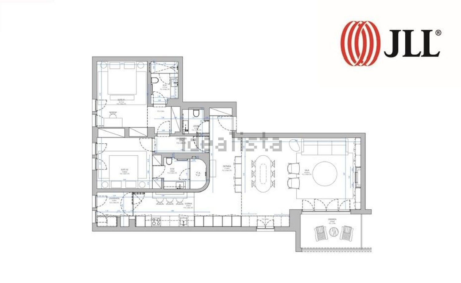 出租公寓 t2在Rua Frederico Arouca, 105 a - 平面图