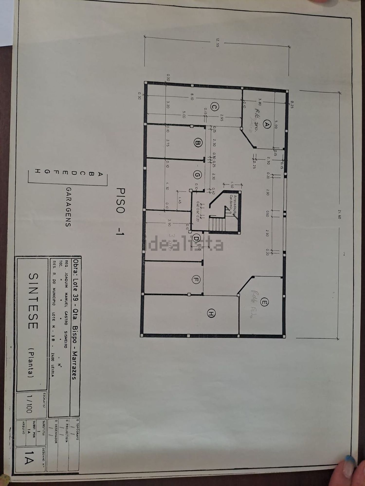 公寓 t4出售在Rua de Londres, 39 - 平面图