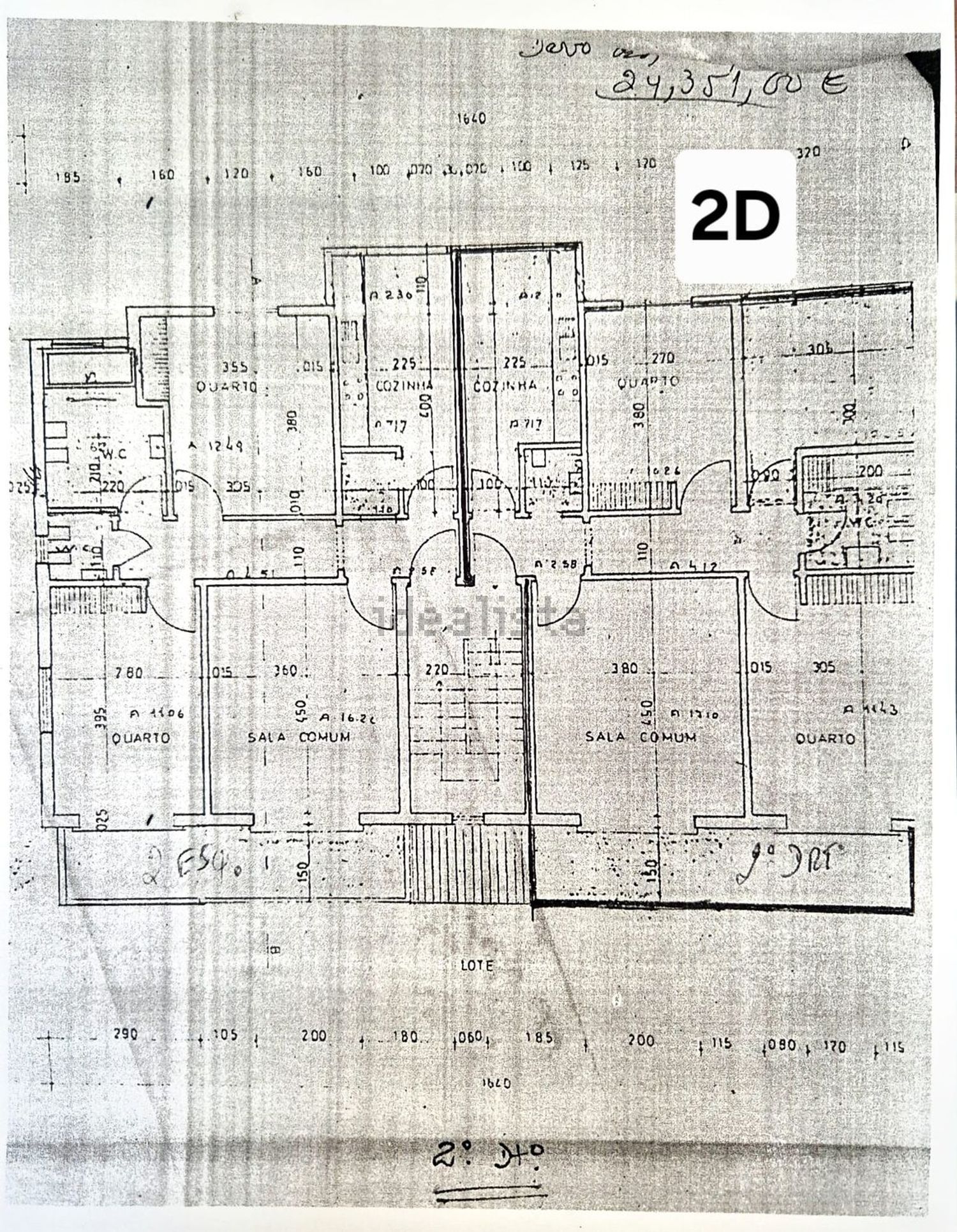 公寓 t3出售在Rua Rio da Costa, 167 - 平面图