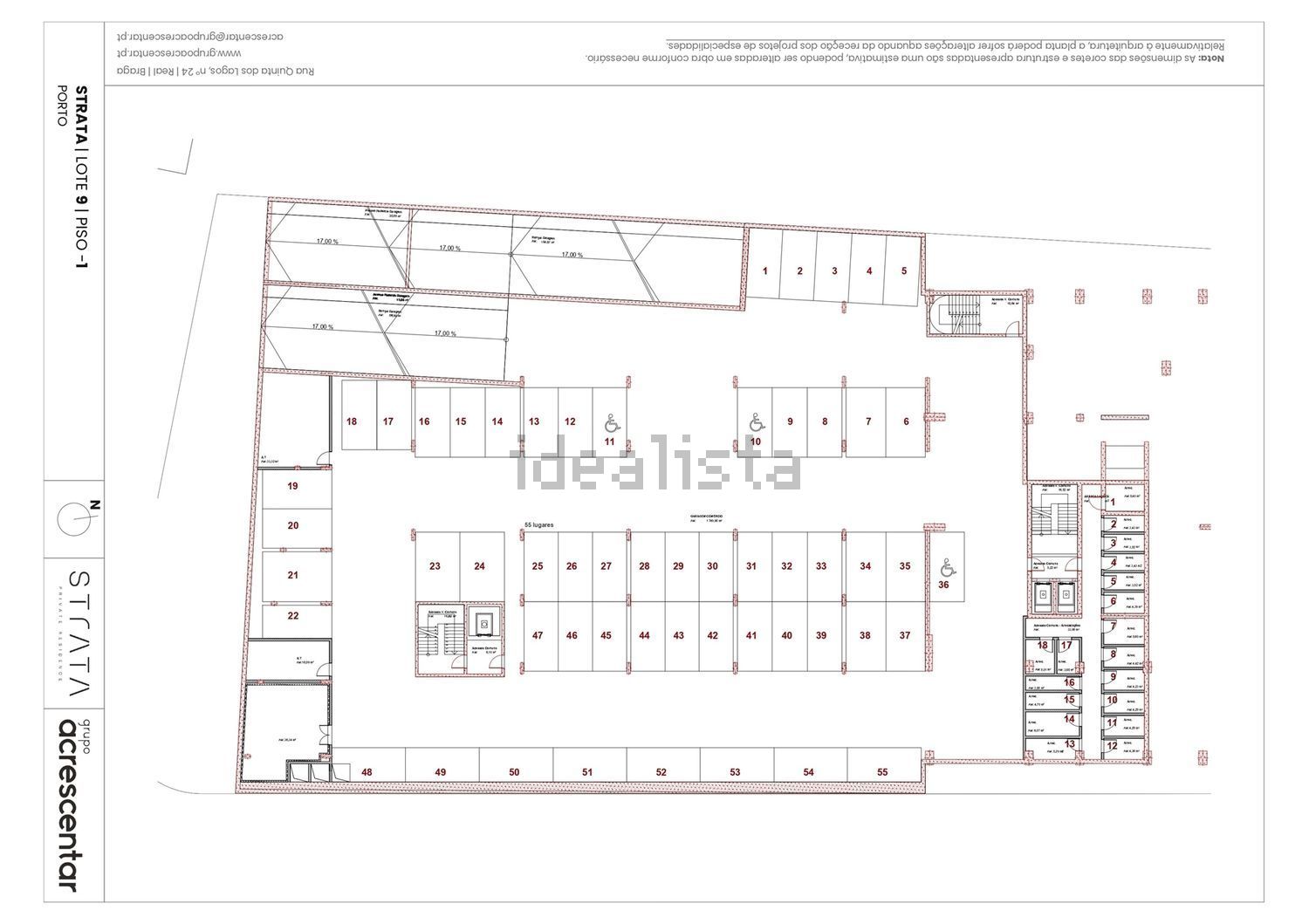 公寓 t2出售在 Centro de Ramalde - Pereiró - 平面图