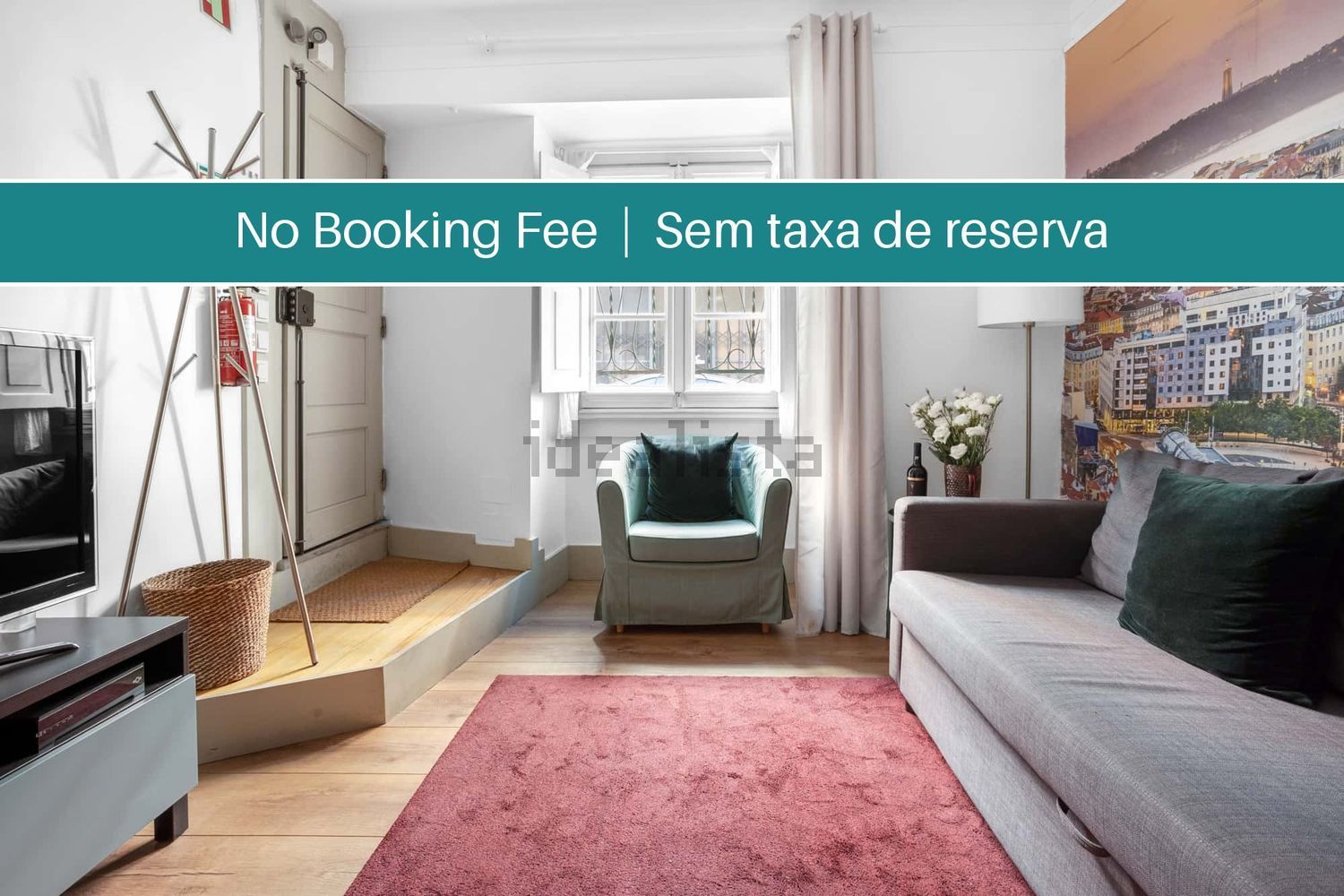 出租公寓 t2在Rua Marcos Portugal, 73 - 客厅