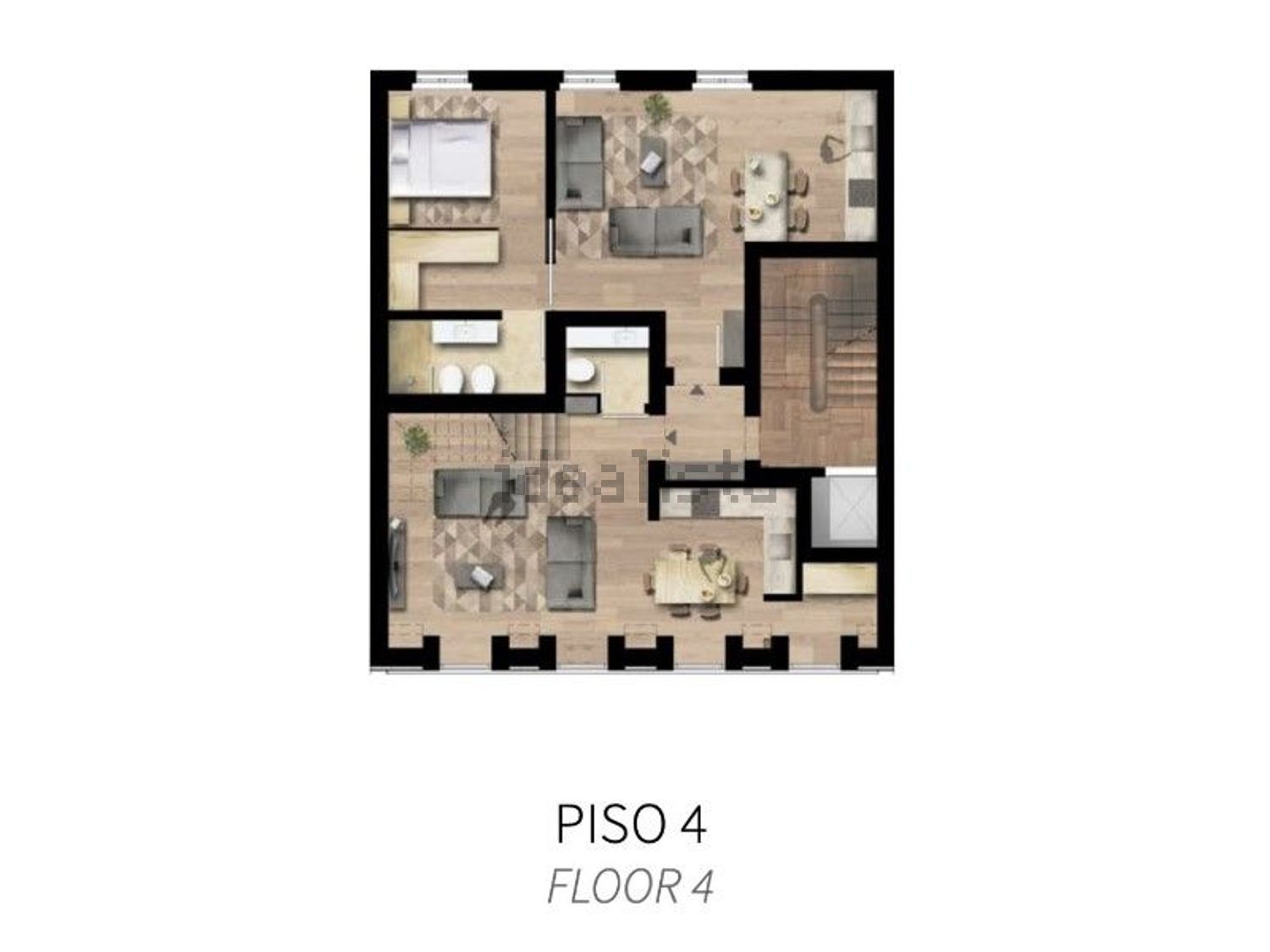 小楼房或独栋别墅出售在Rua dos Pinheiros, 17 - 平面图