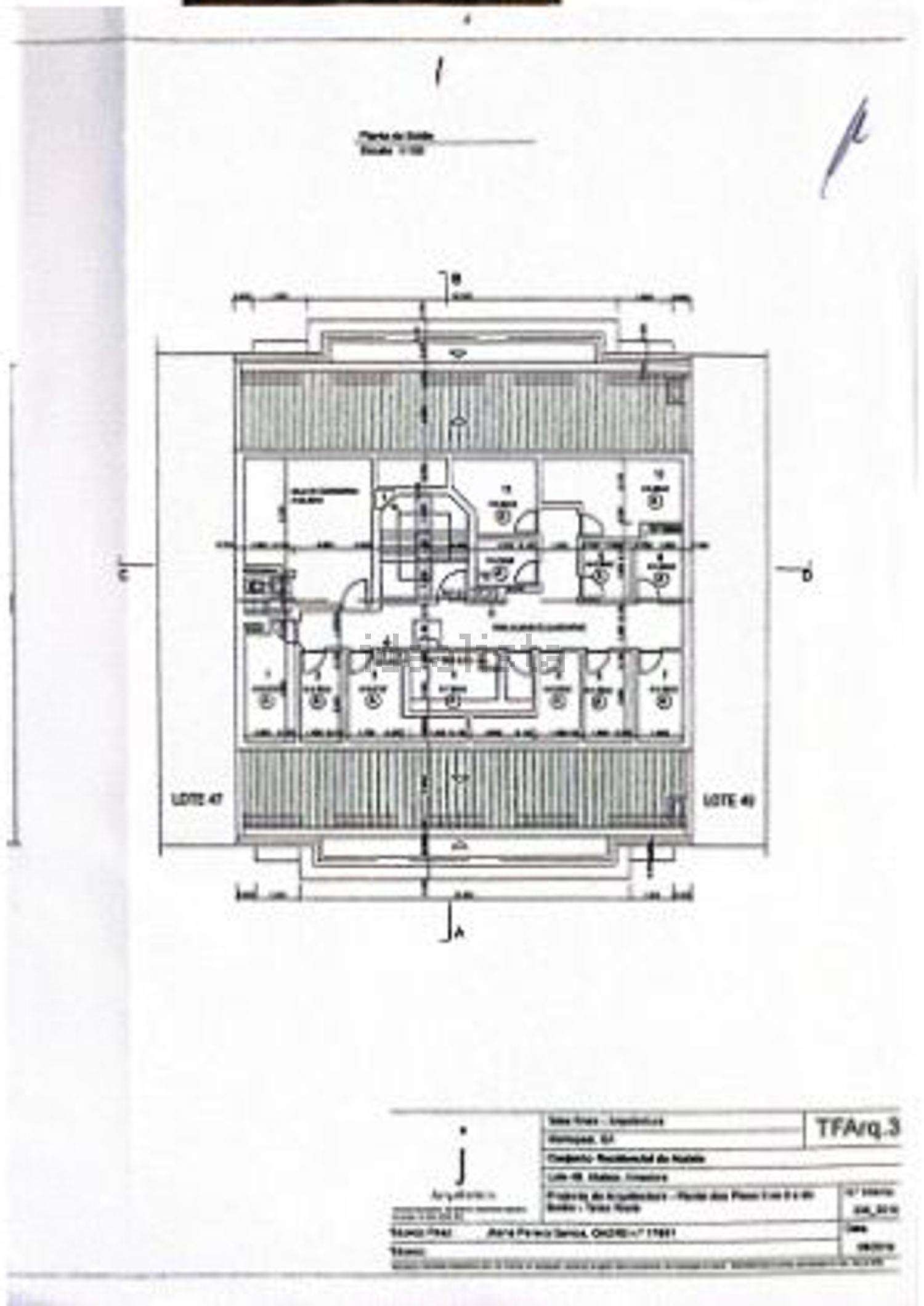 公寓 t2出售在Avenida João Paulo II, 4 - 平面图