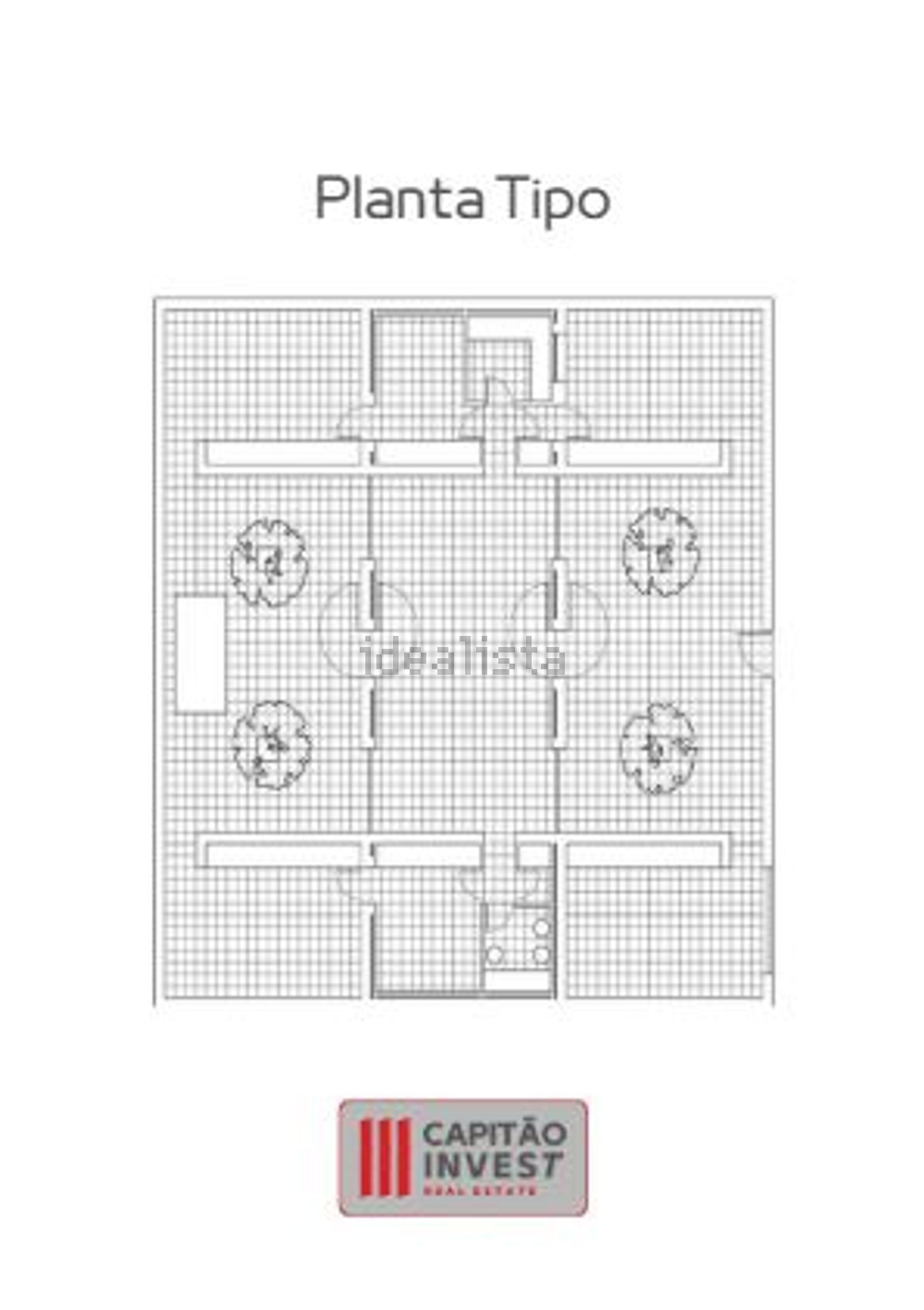 公寓 t2出售在Avenida 1º de Maio, 22 - 平面图