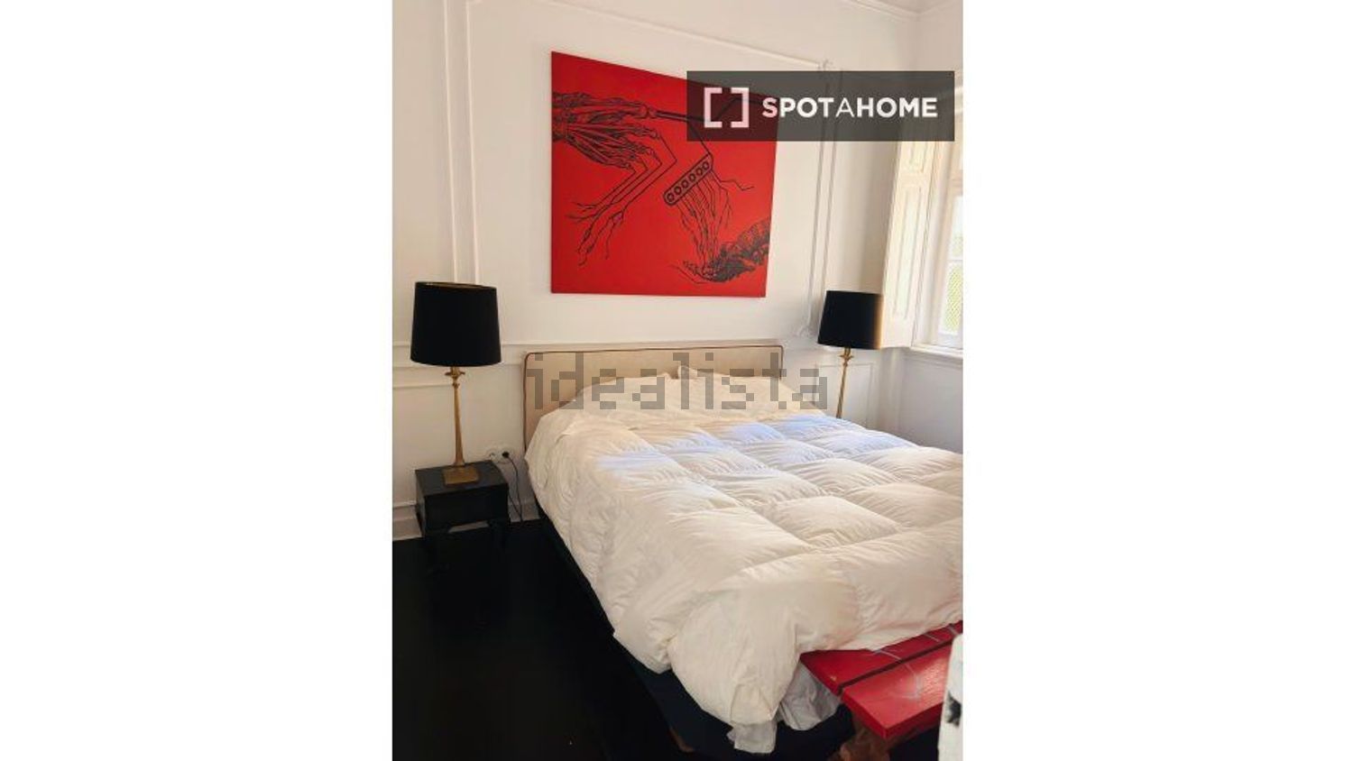 出租公寓 t2在 Campo de Santana - Santa Marta - 卧室