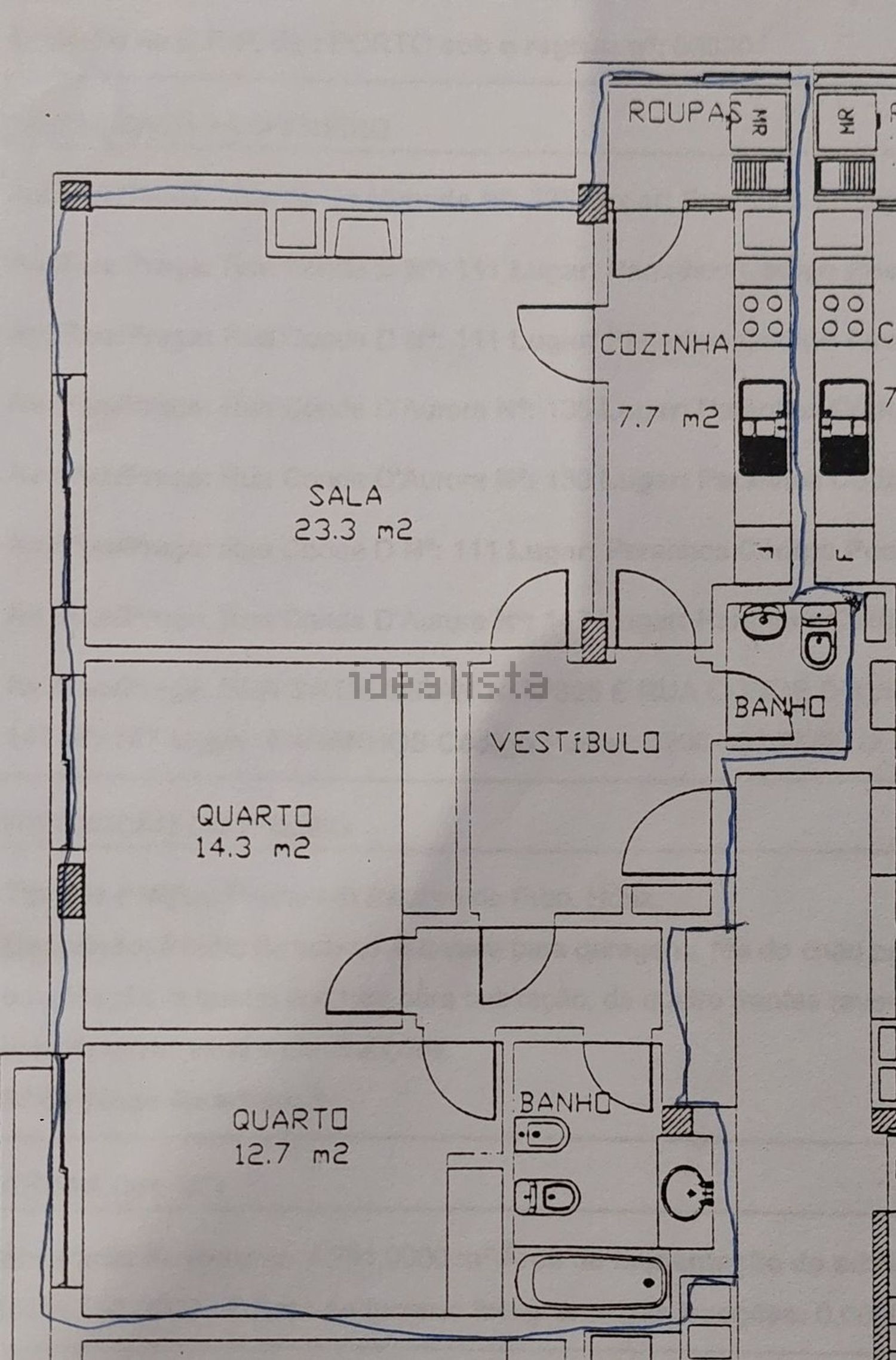 出租公寓 t2在Rua Conde Aurora, 135 - 平面图