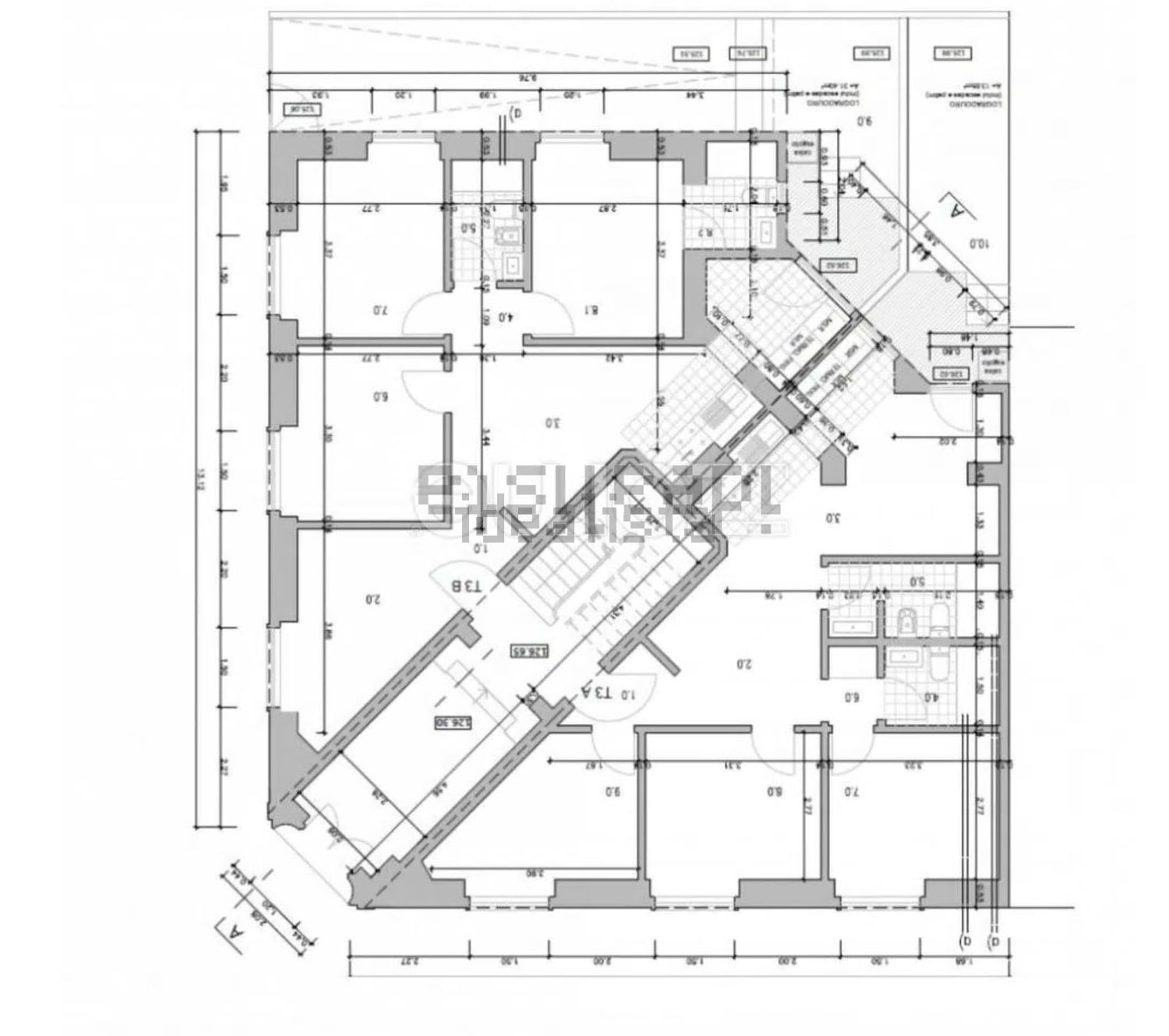 公寓 t3出售在Rua Martin de Freitas - 平面图