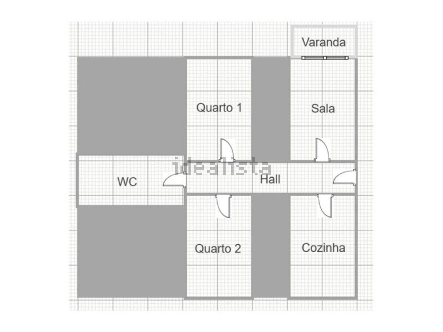 公寓 t2出售在Rua 9 de Abril - 平面图
