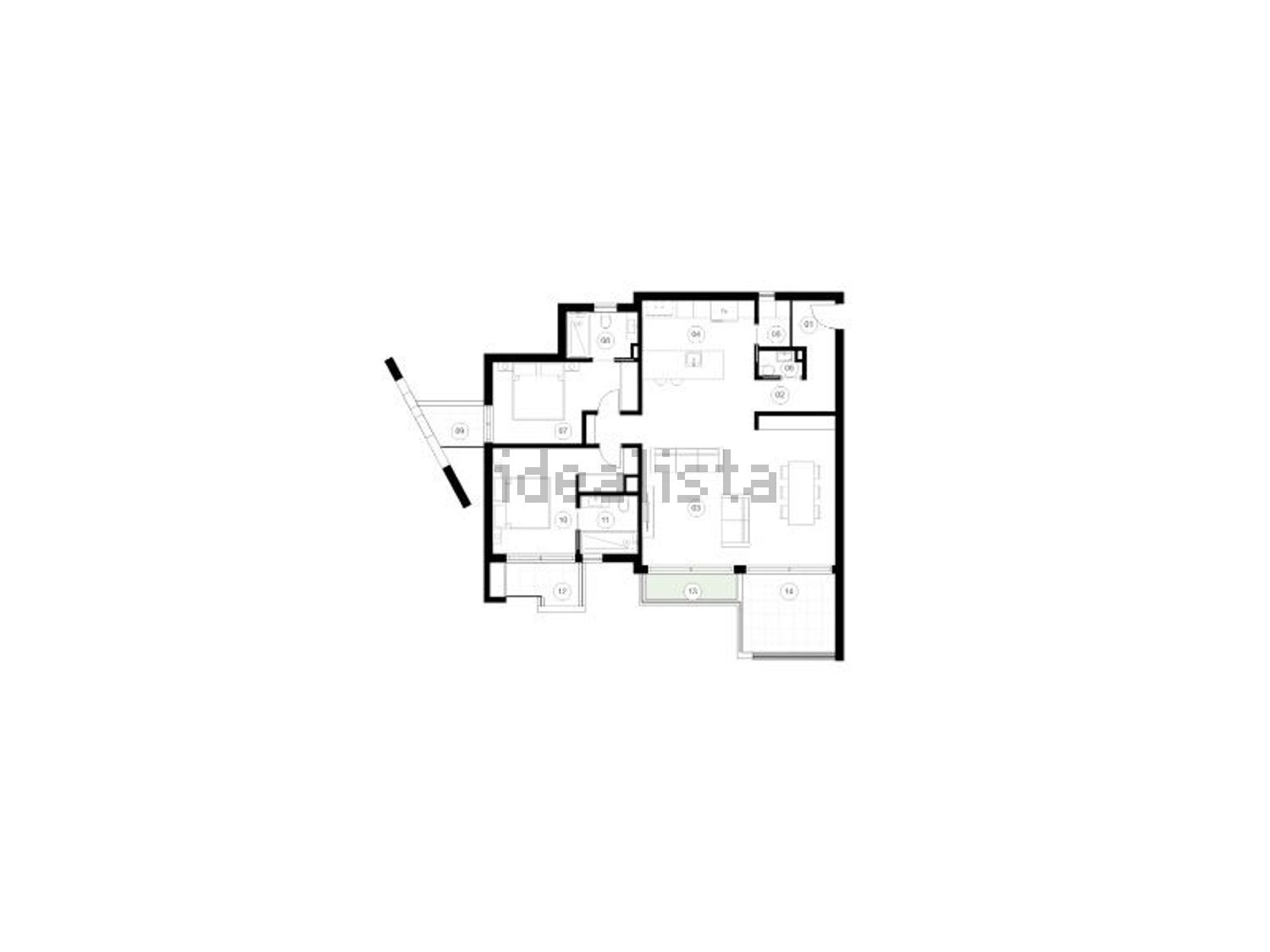 公寓 t2出售在Rua do Ramalhete - 平面图