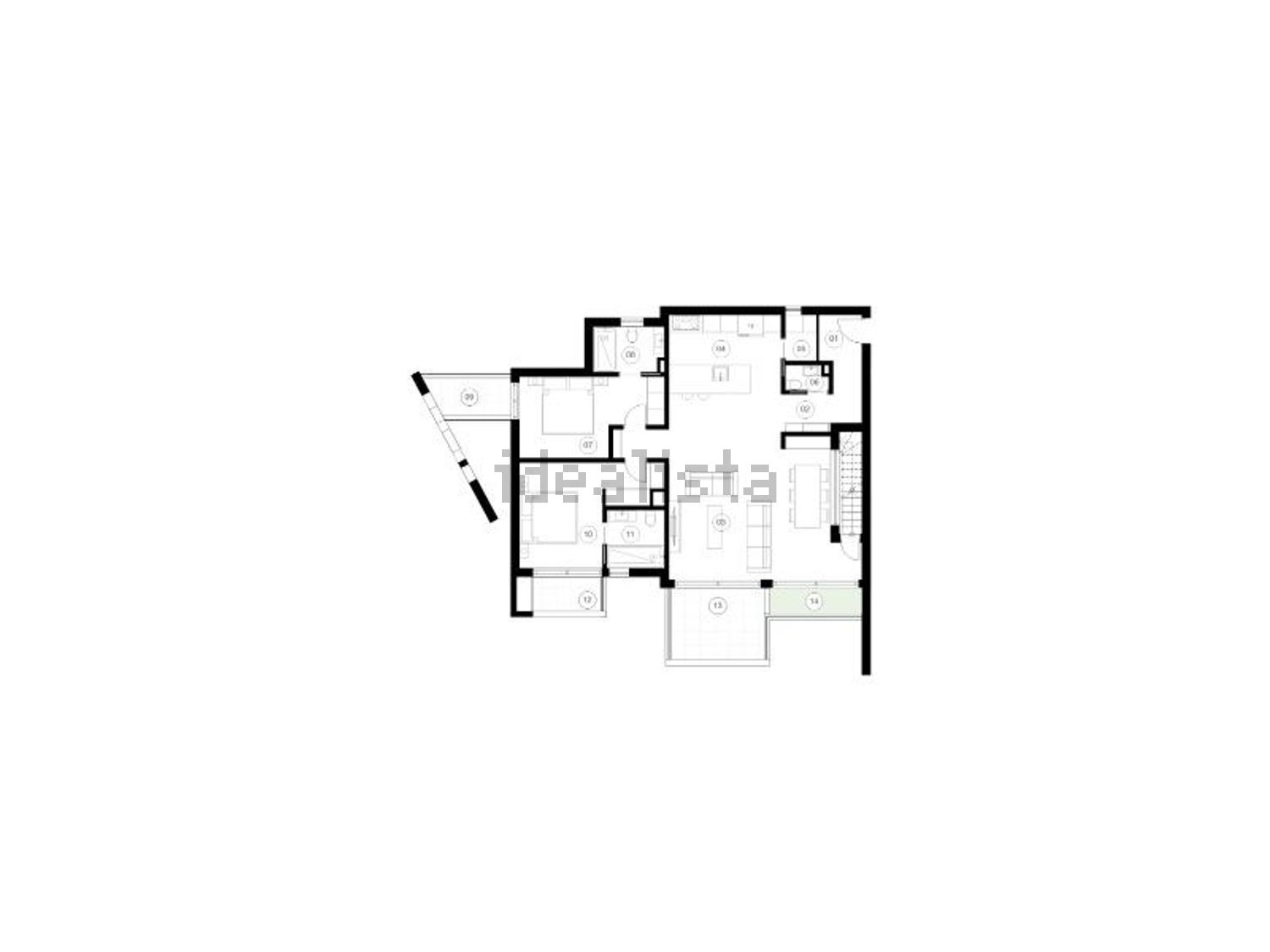 公寓 t2出售在Rua do Ramalhete - 平面图