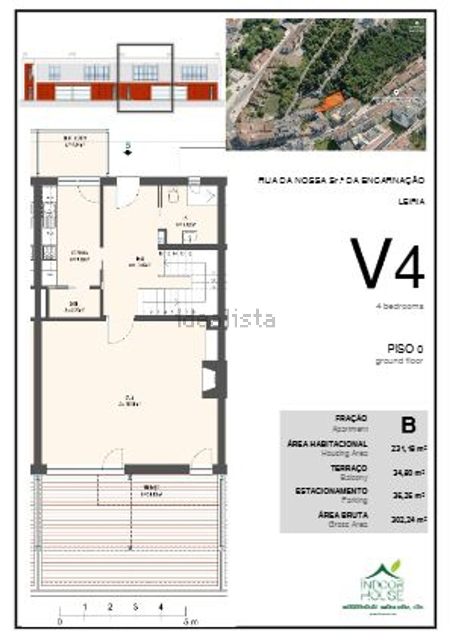公寓 t4出售在 Zona Nossa Senhora de Fátima - 平面图