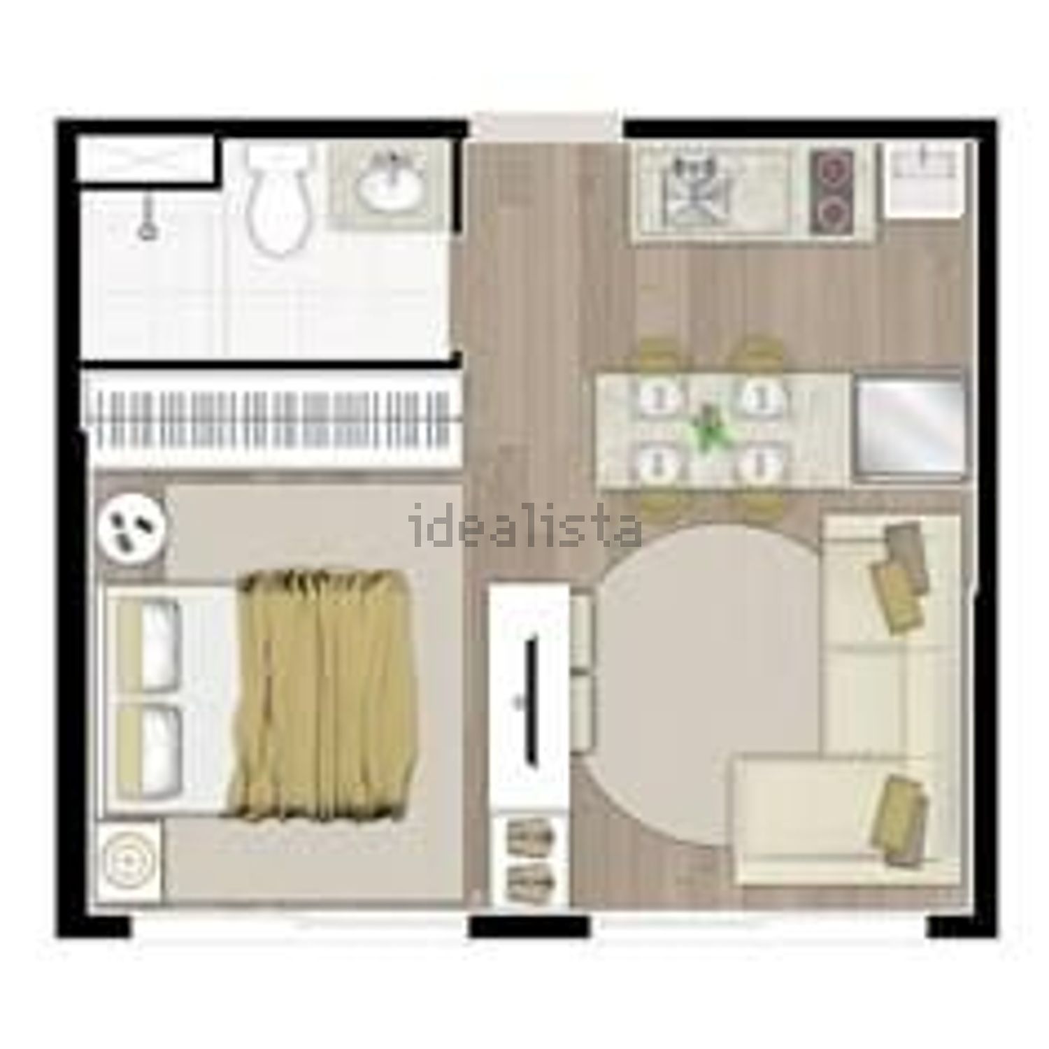 公寓 t1出售在Rua Cesário Verde s/n - 平面图