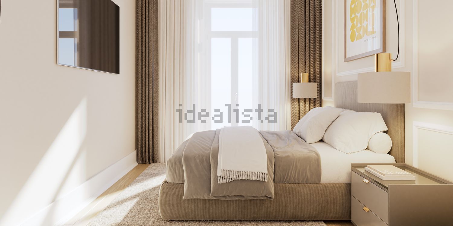 出租公寓 t2在Rua do Conde de Redondo, 92 - 卧室