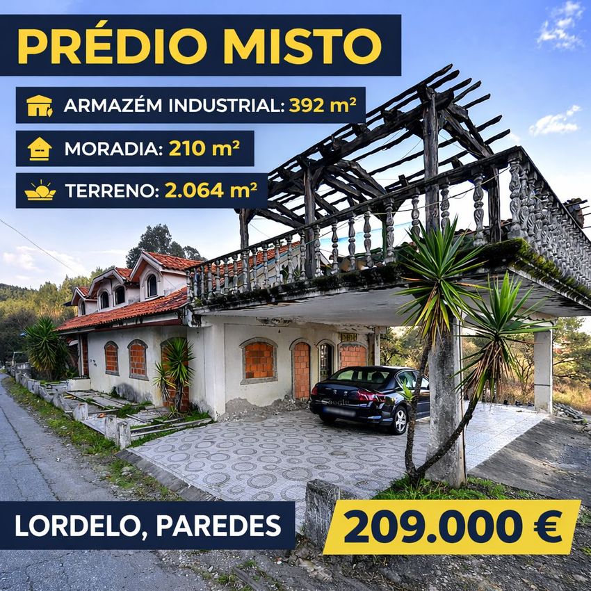 小楼房或独栋别墅出售在 Lordelo, Paredes