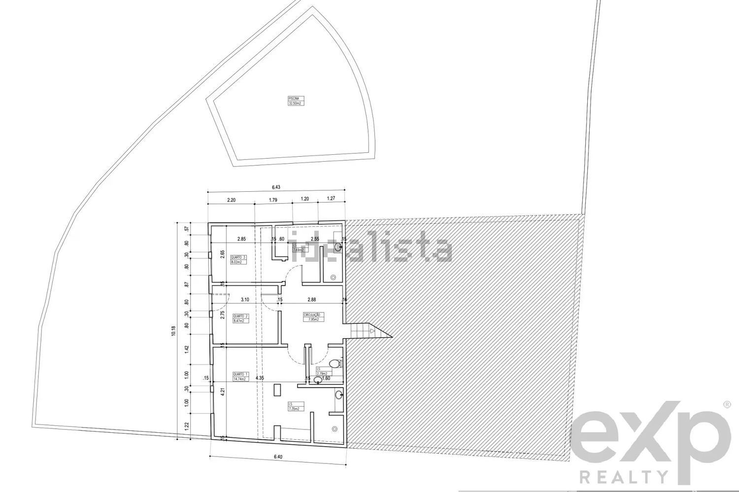 小楼房或独栋别墅出售在 Caparica e Trafaria - 平面图