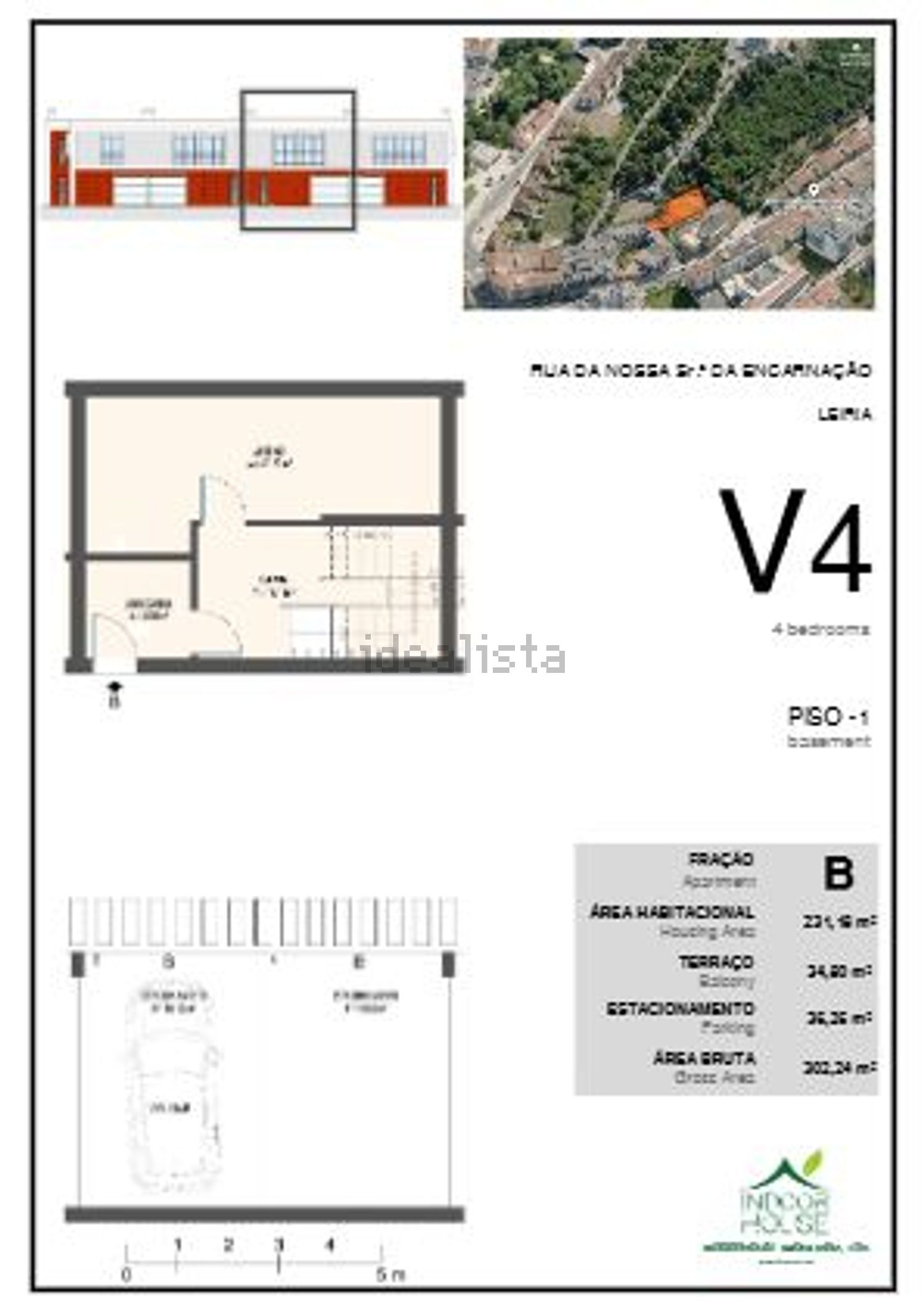 公寓 t4出售在 Zona Nossa Senhora de Fátima - 平面图