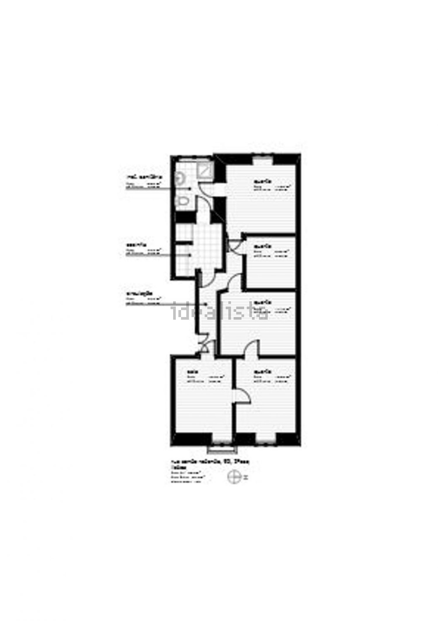 出租公寓 t2在Rua do Conde de Redondo, 92 - 平面图