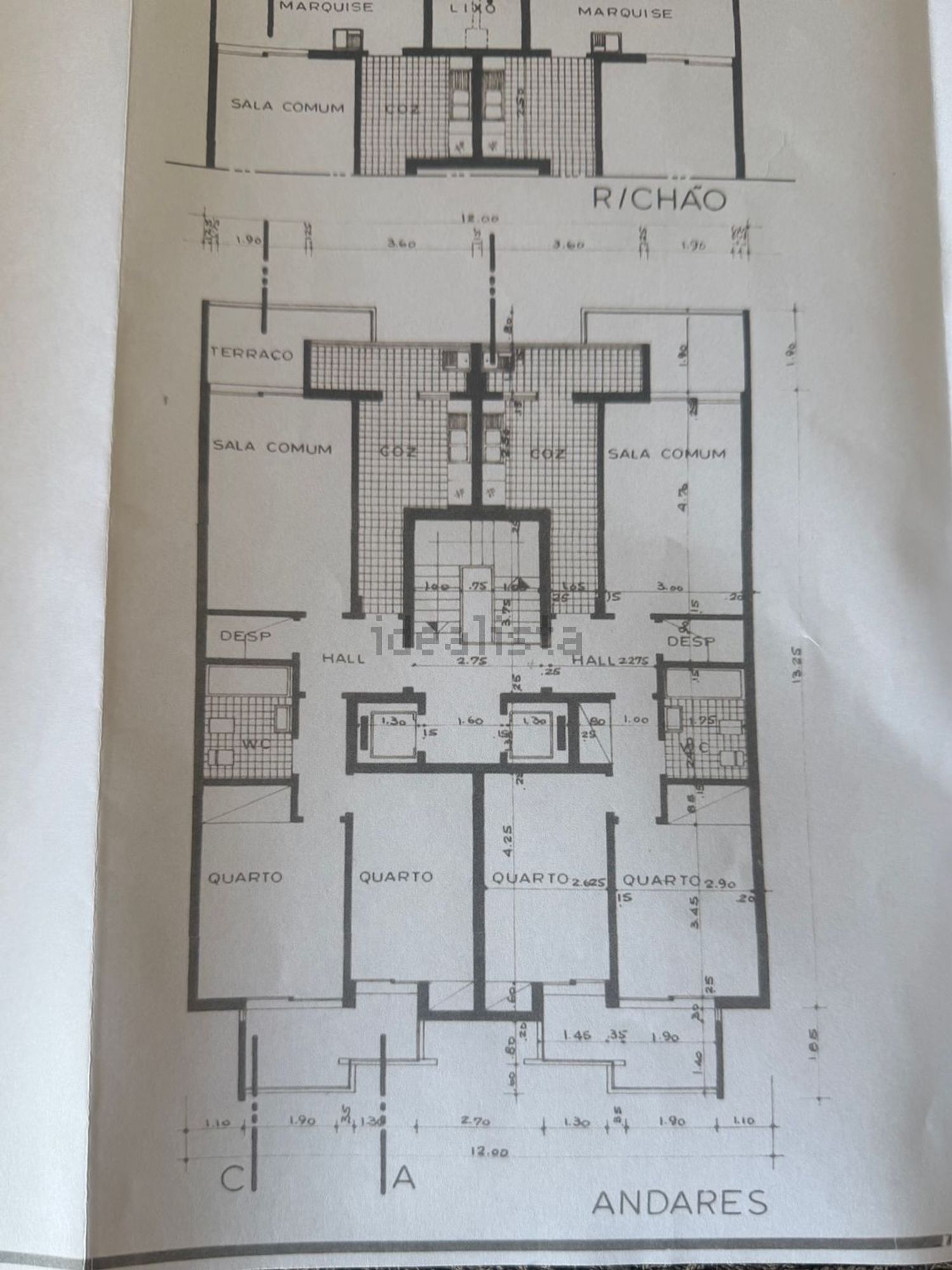 公寓 t2出售在Rua António Sérgio, 8 a - 平面图